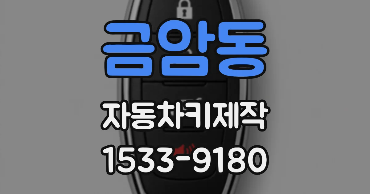 금암동 자동차키제작