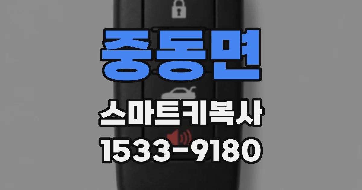중동면 스마트키복사