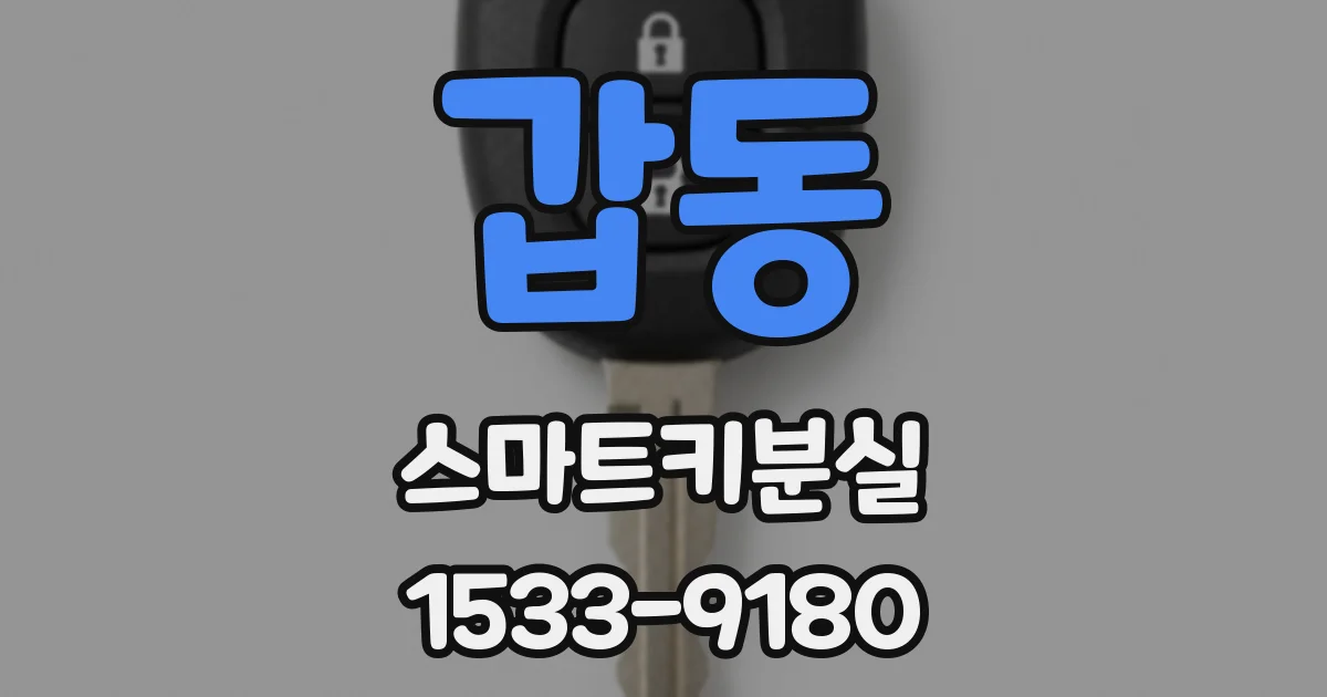 갑동 스마트키분실