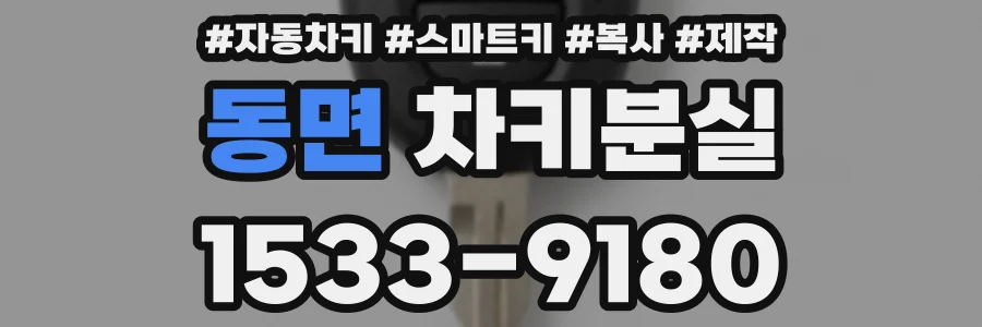 동면 차키분실