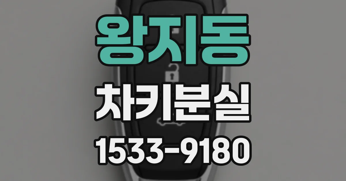 왕지동 차키분실