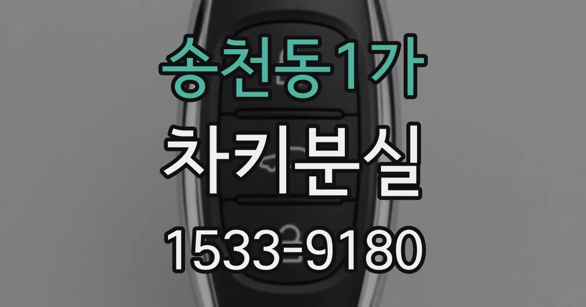 송천동1가 차키분실
