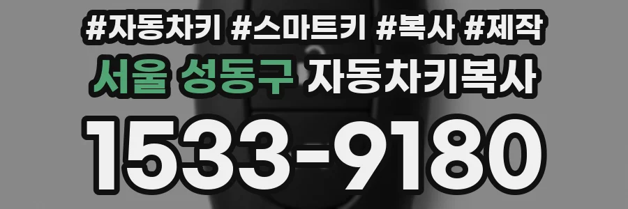서울 성동구 자동차키복사