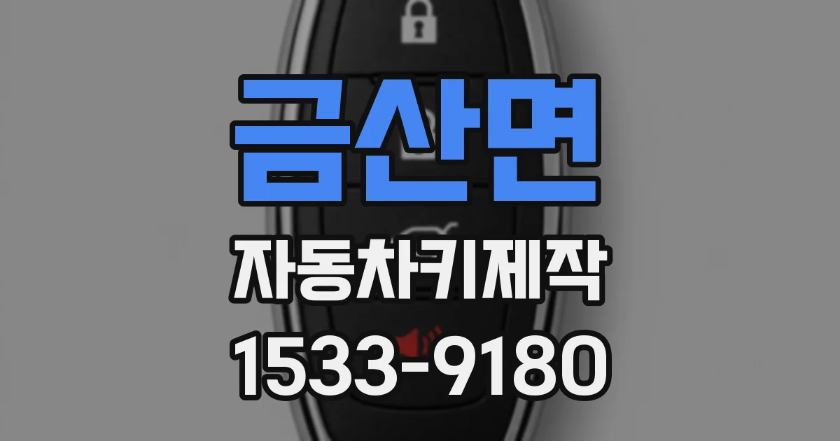 금산면 자동차키제작