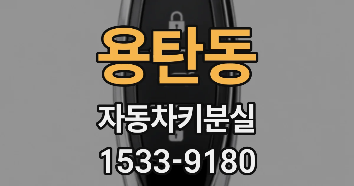 용탄동 자동차키분실