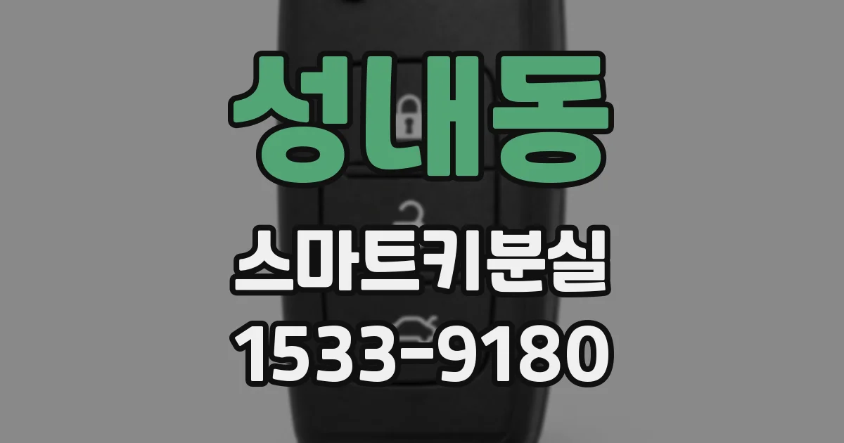 성내동 스마트키분실