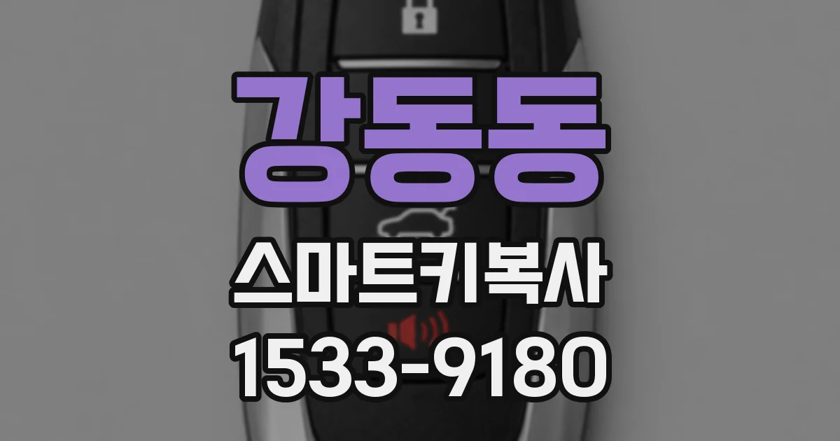 강동동 스마트키복사