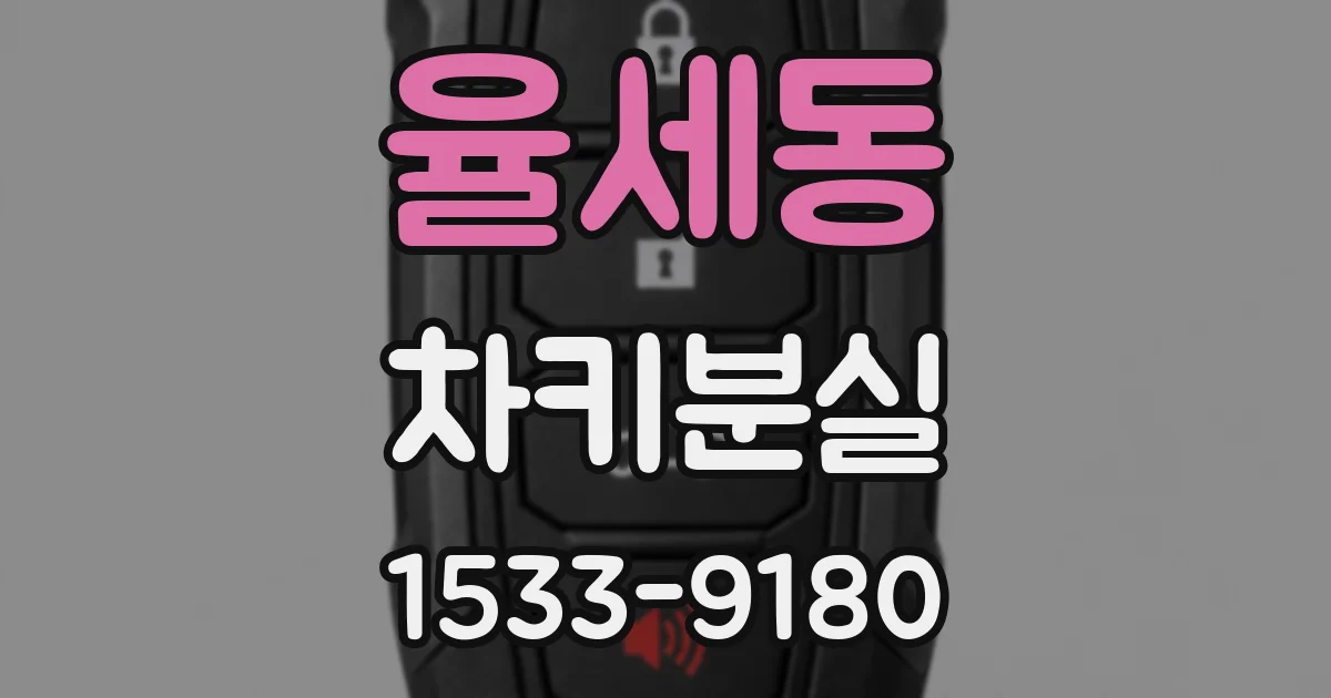 율세동 차키분실