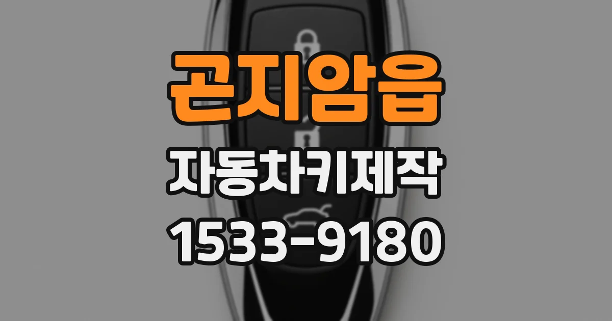 곤지암읍 자동차키제작