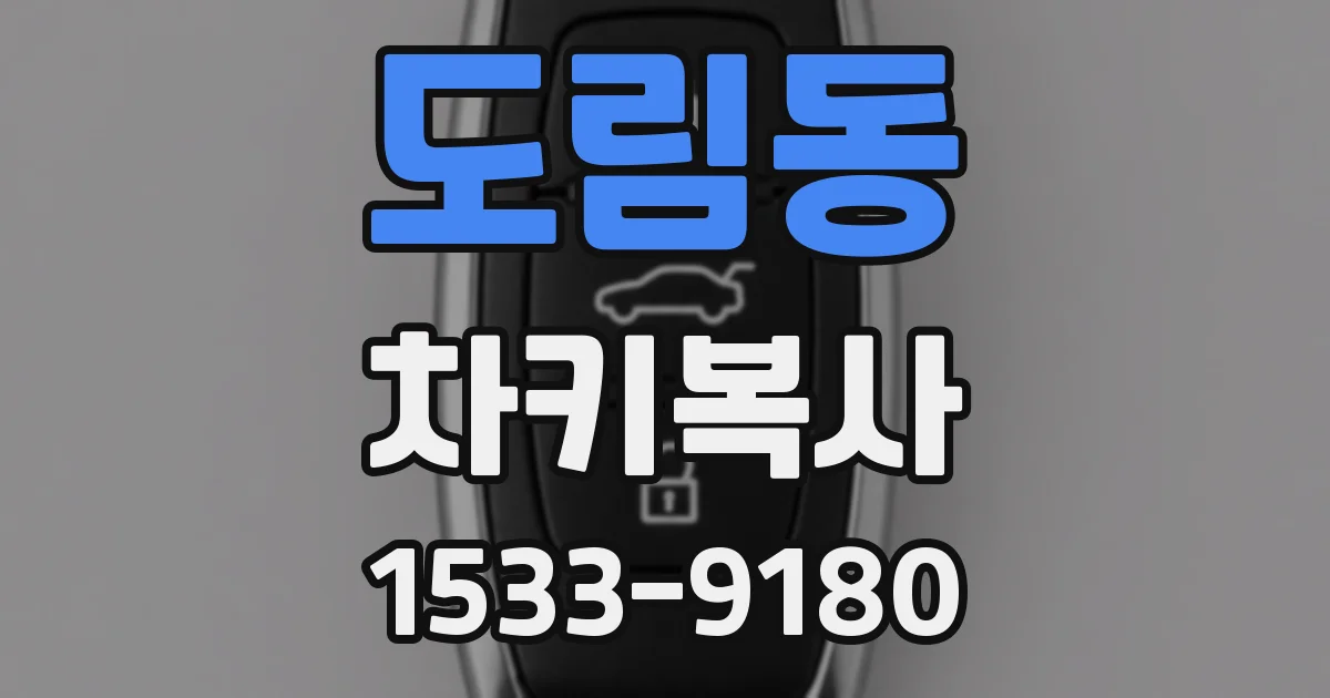 도림동 차키복사