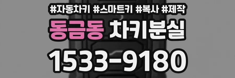 동금동 차키분실