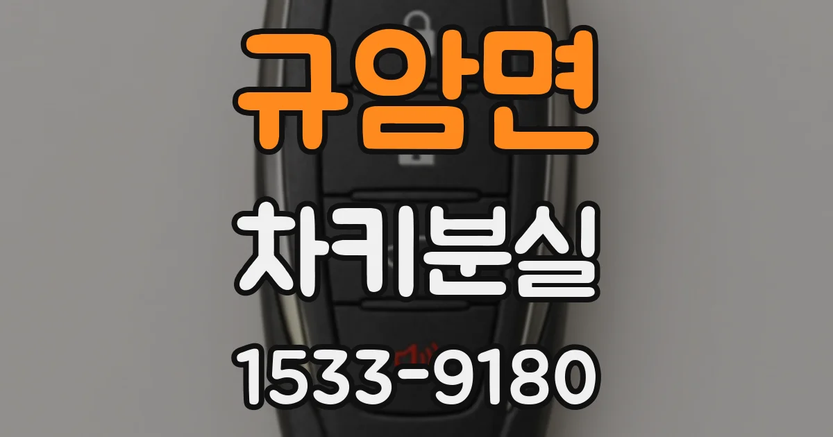 규암면 차키분실