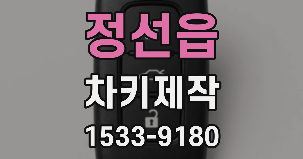 정선읍 차키제작