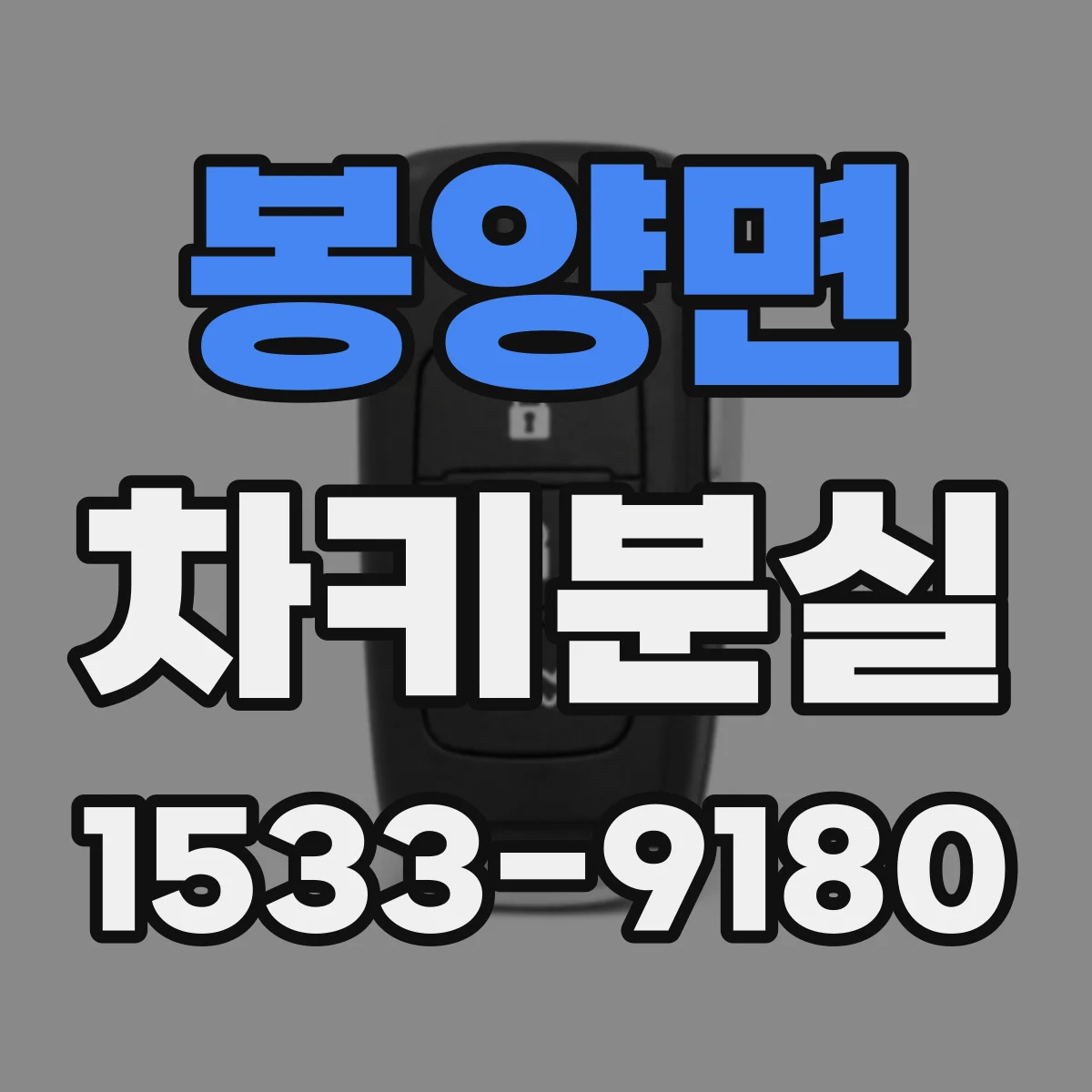 봉양면 차키분실