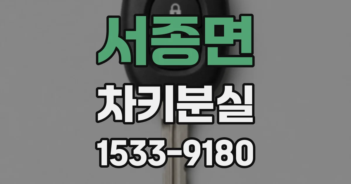 서종면 차키분실
