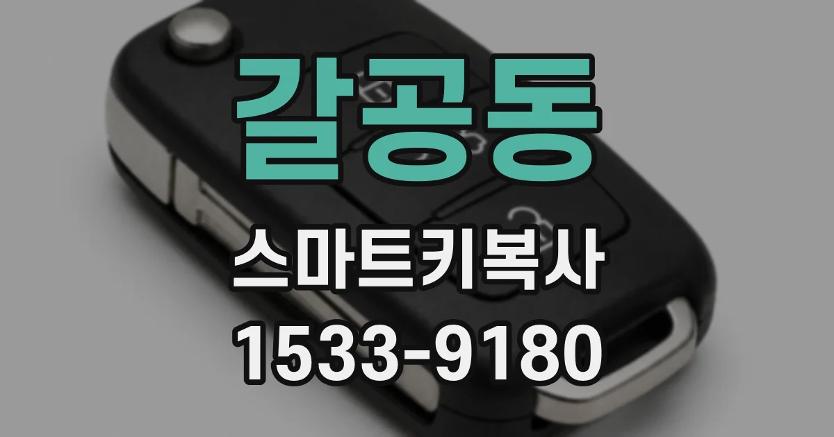 갈공동 스마트키복사