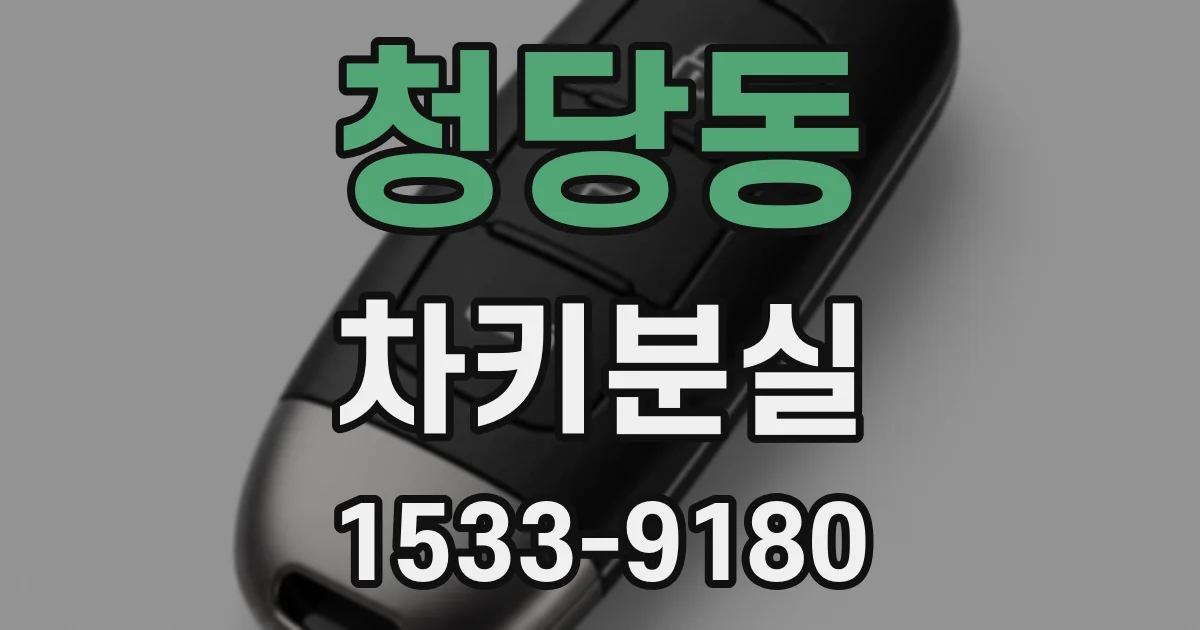 청당동 차키분실