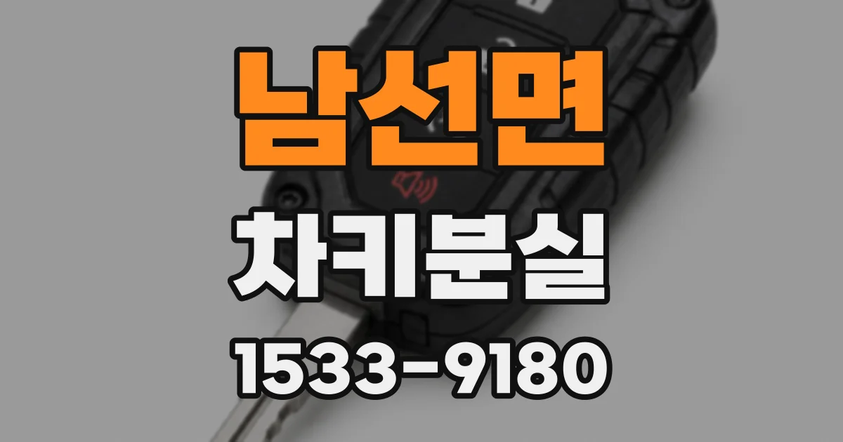 남선면 차키분실