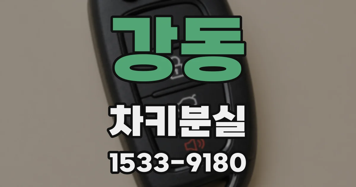 강동 차키분실