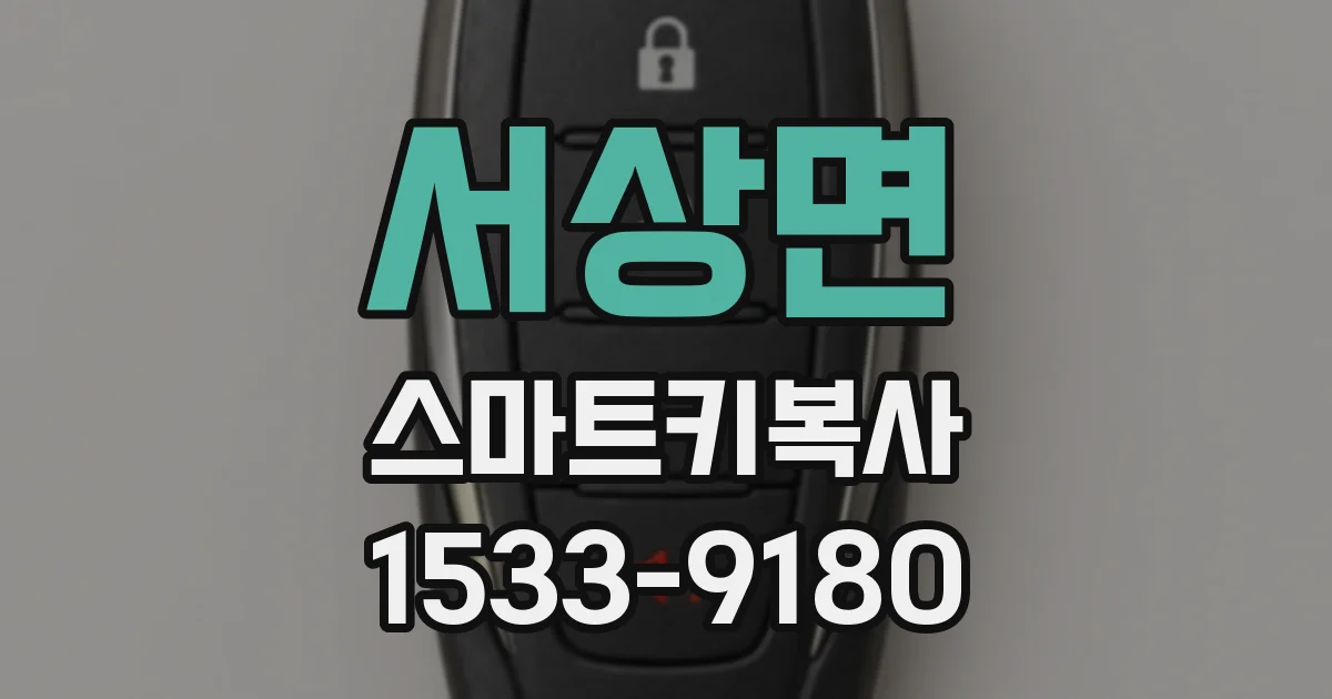 서상면 스마트키복사