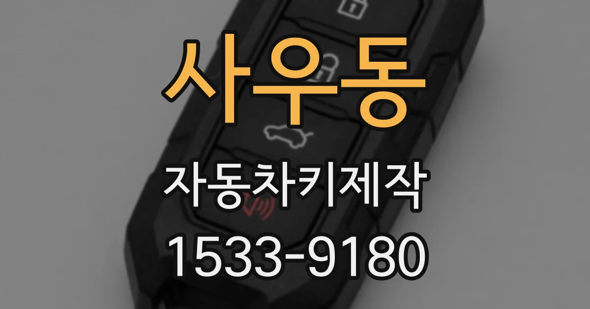 사우동 자동차키제작