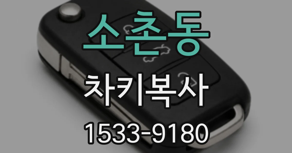 소촌동 차키복사