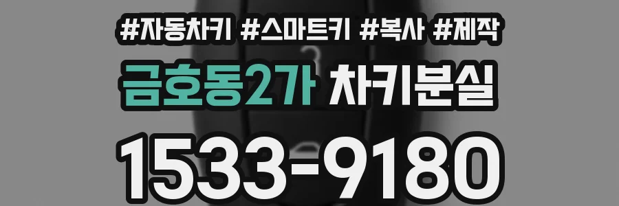 금호동2가 차키분실
