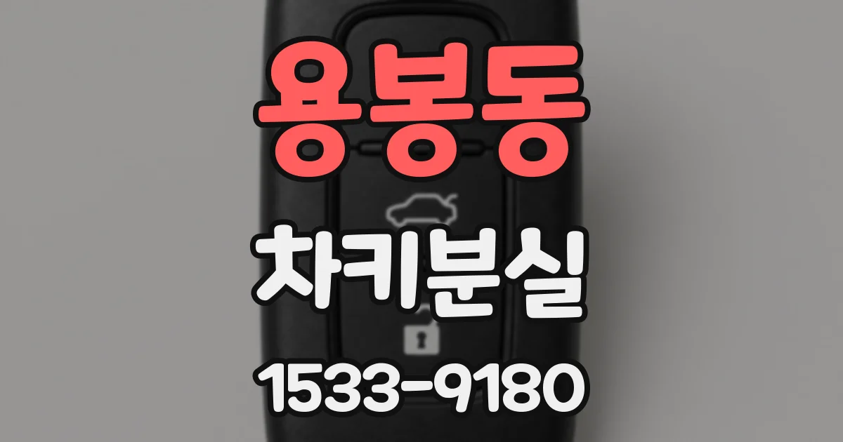 용봉동 차키분실