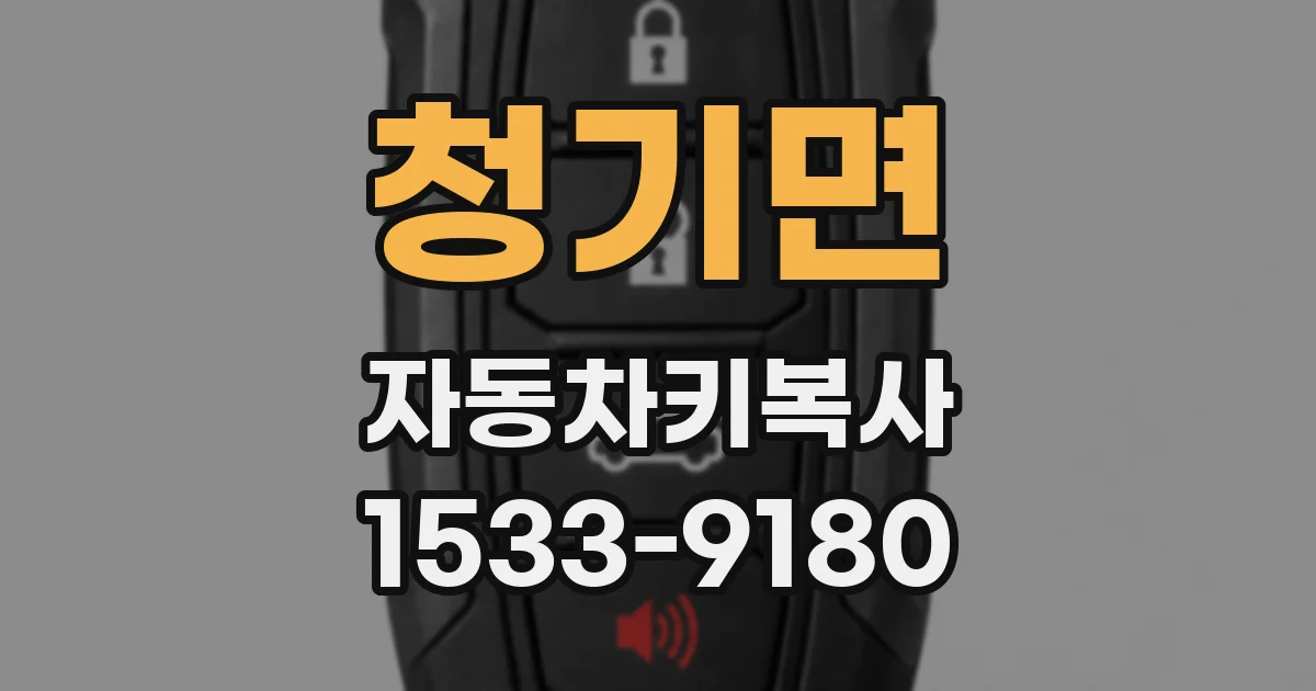 청기면 자동차키복사