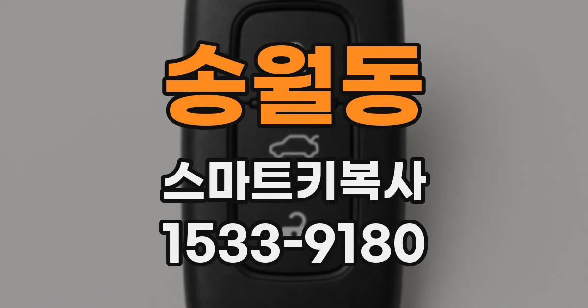 송월동 스마트키복사