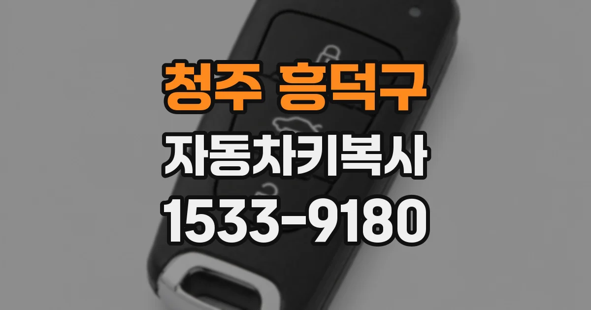 청주 흥덕구 자동차키복사