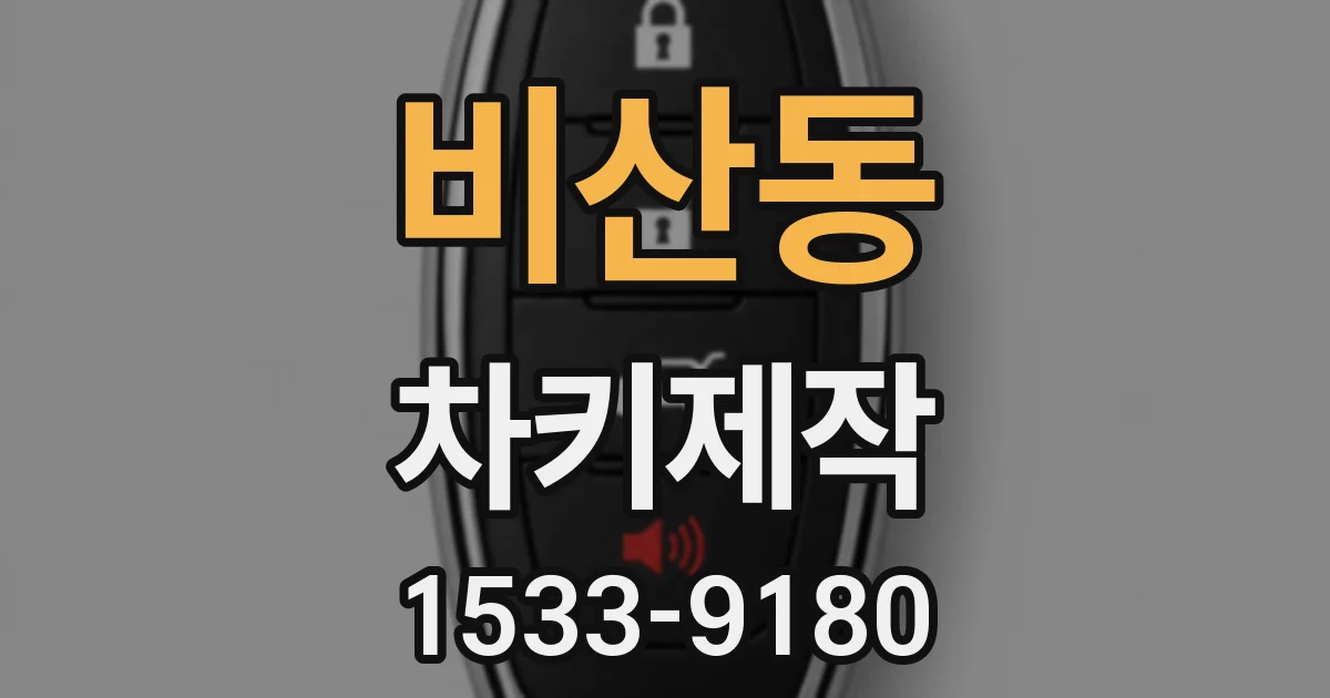 비산동 차키제작
