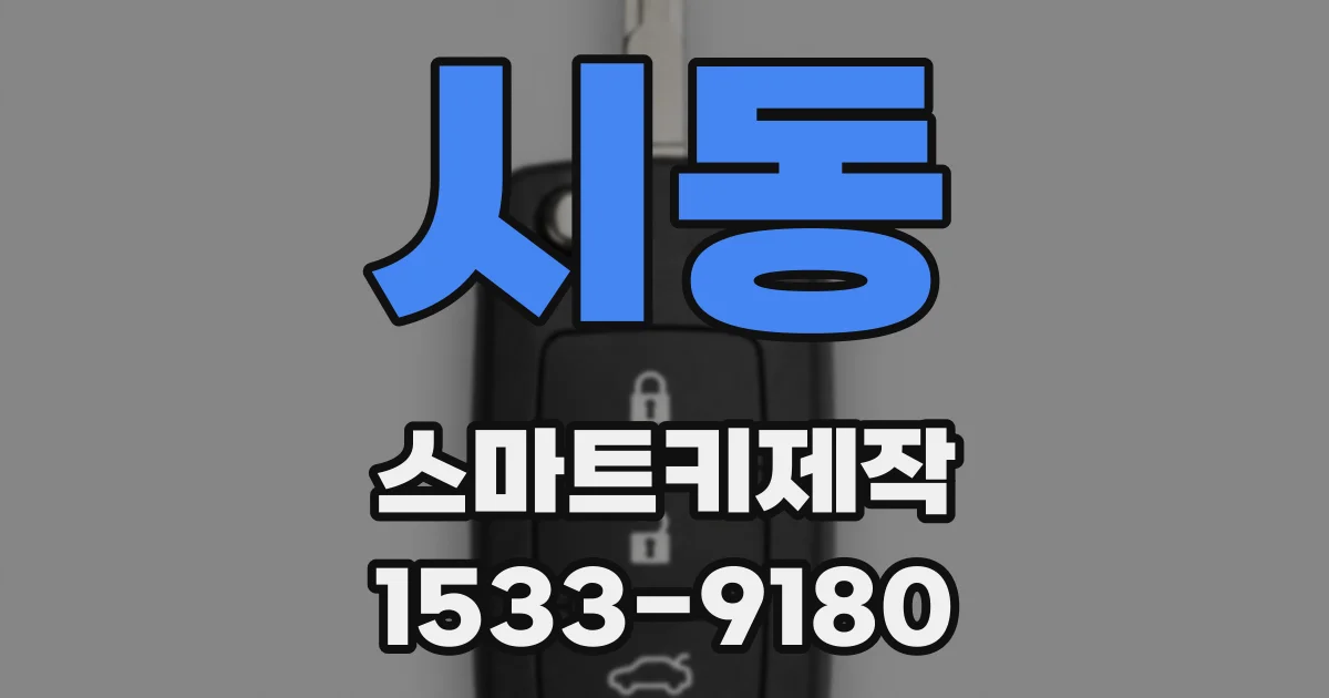 시동 스마트키제작