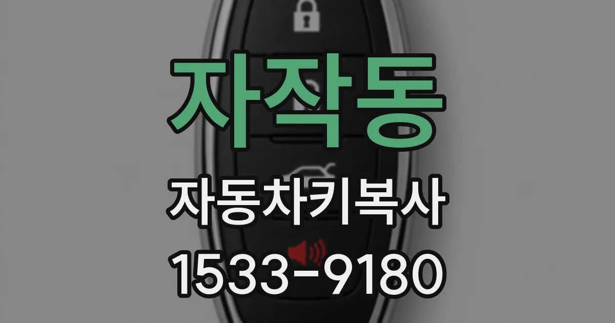 자작동 자동차키복사