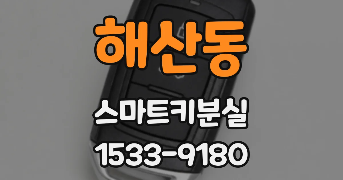 해산동 스마트키분실