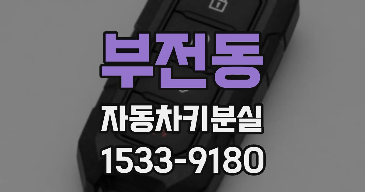 부전동 자동차키분실