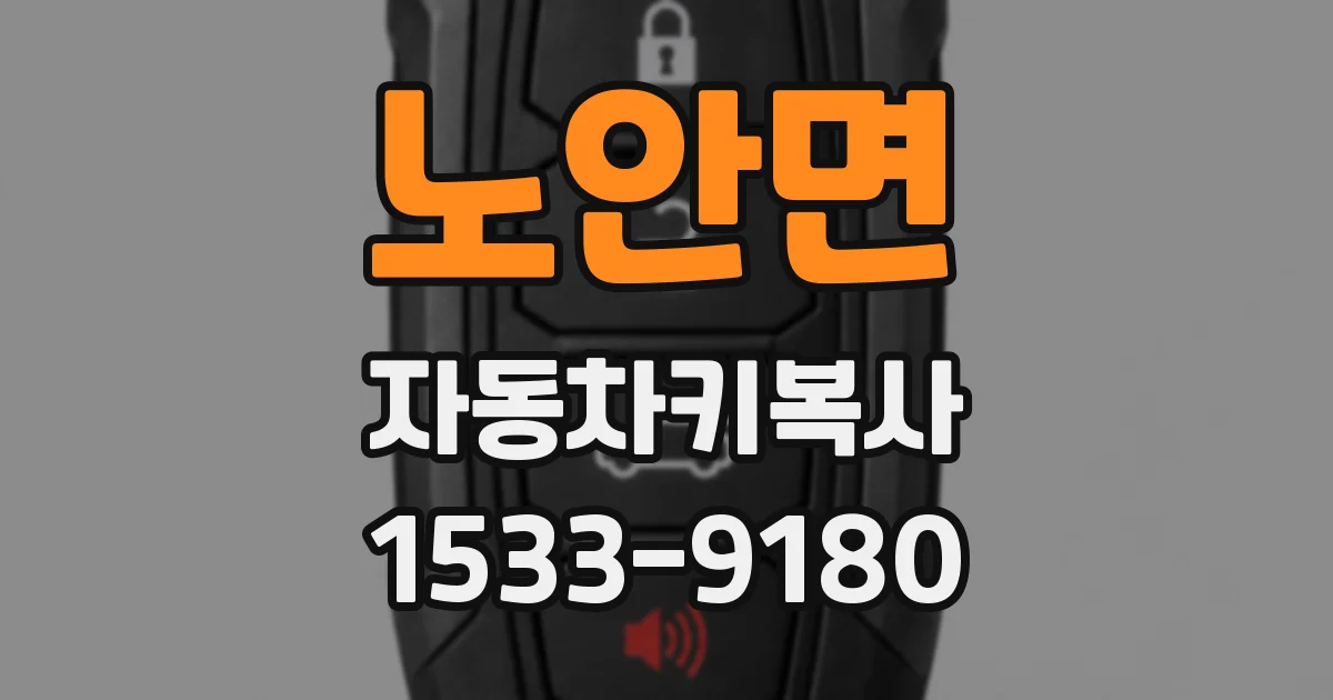 노안면 자동차키복사