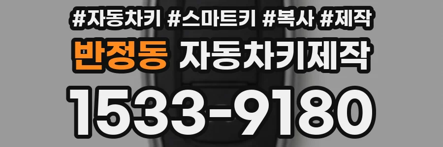 반정동 자동차키제작