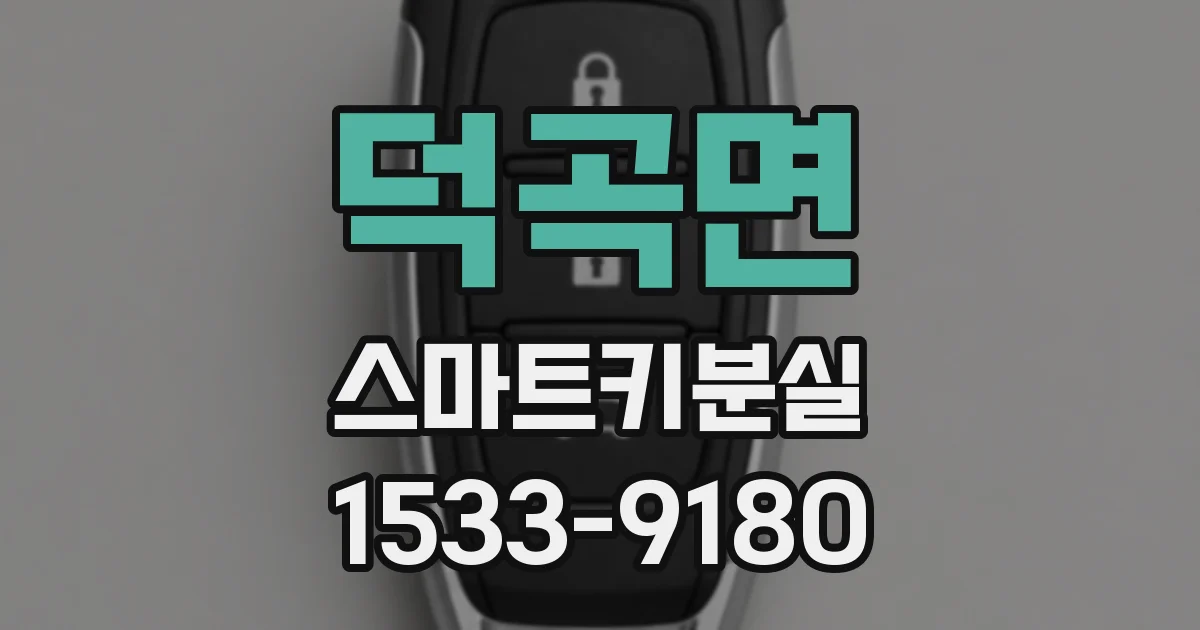 덕곡면 스마트키분실