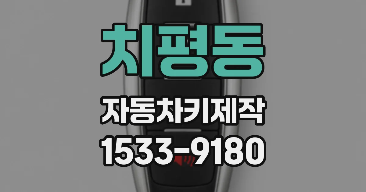 치평동 자동차키제작