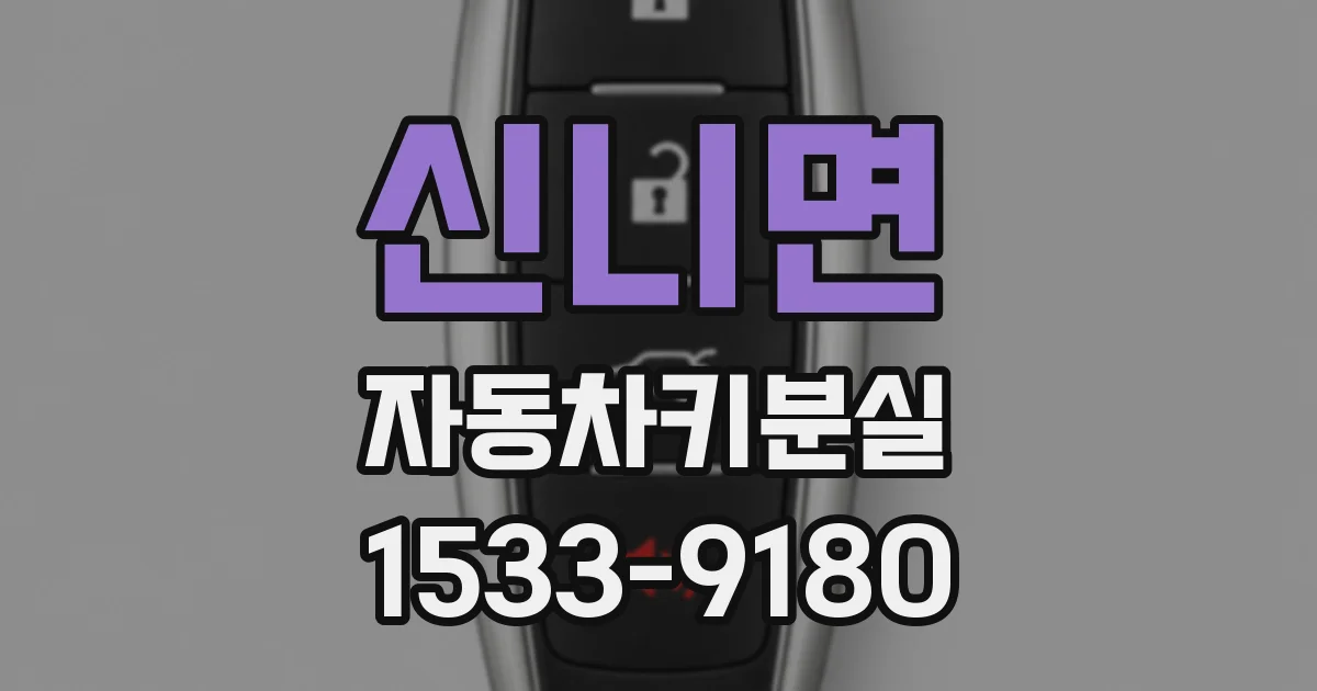 신니면 자동차키분실