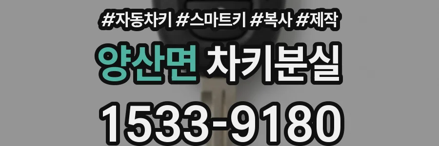양산면 차키분실