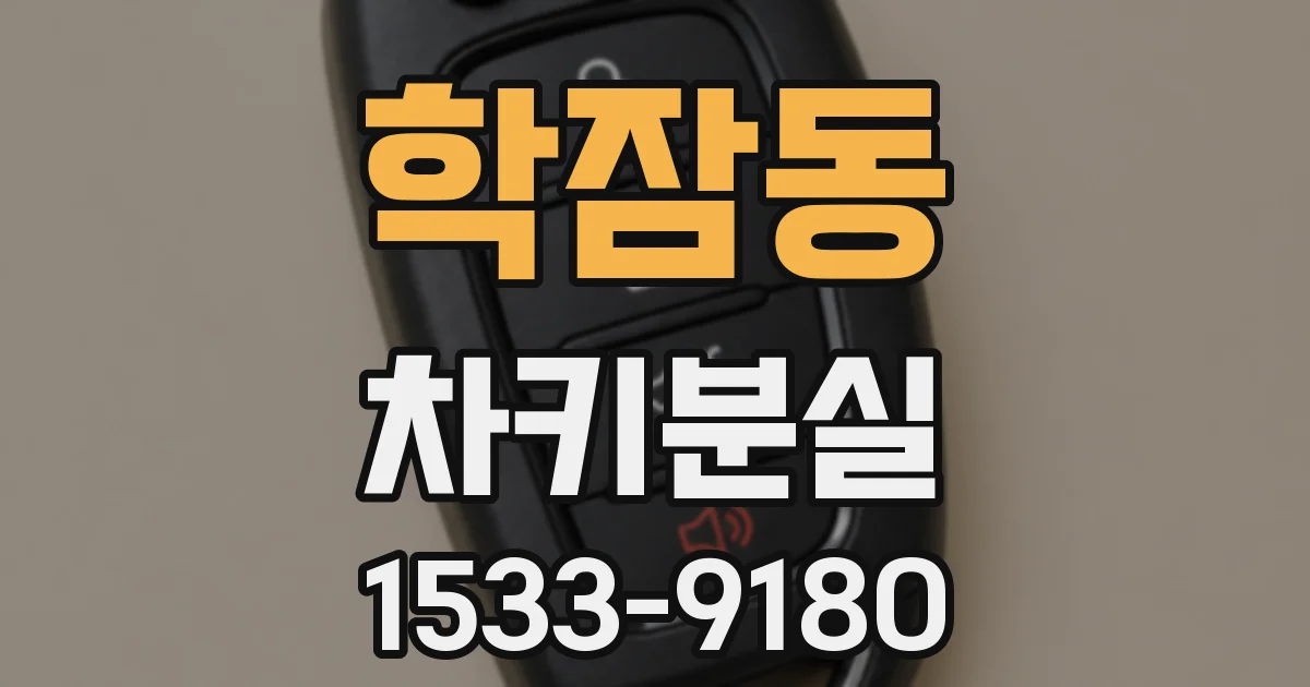 학잠동 차키분실
