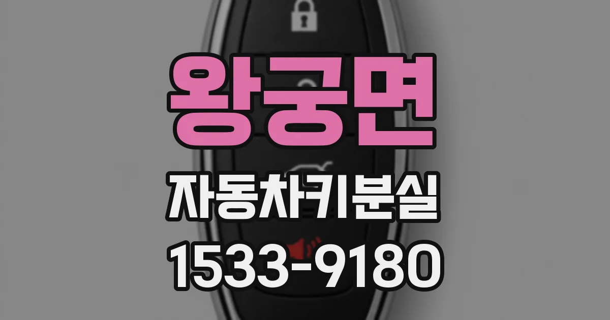 왕궁면 자동차키분실