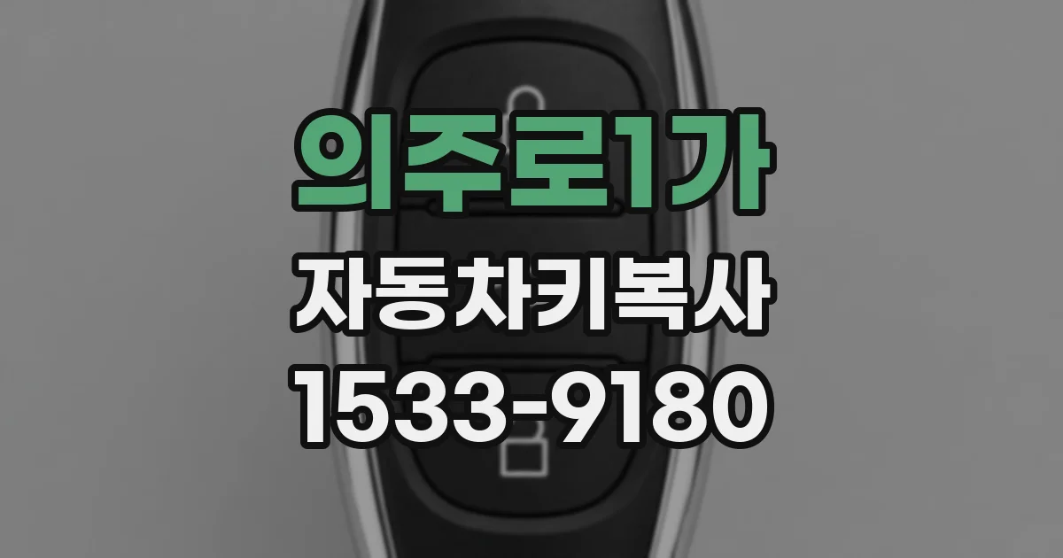 의주로1가 자동차키복사