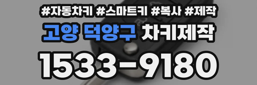 고양 덕양구 차키제작