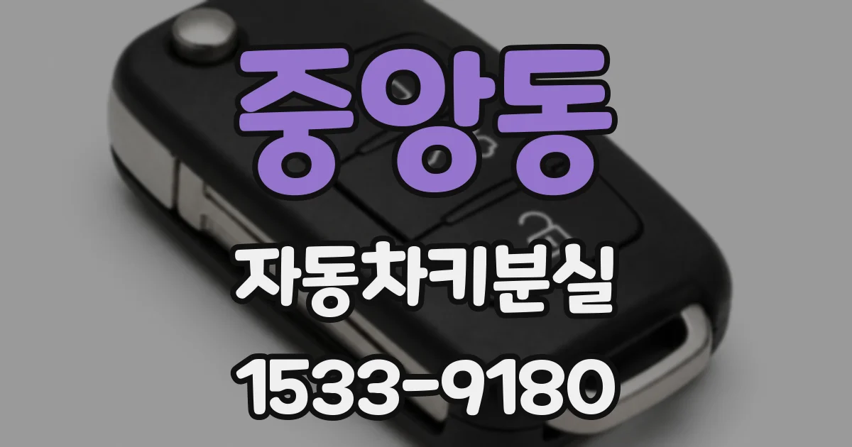 중앙동 자동차키분실