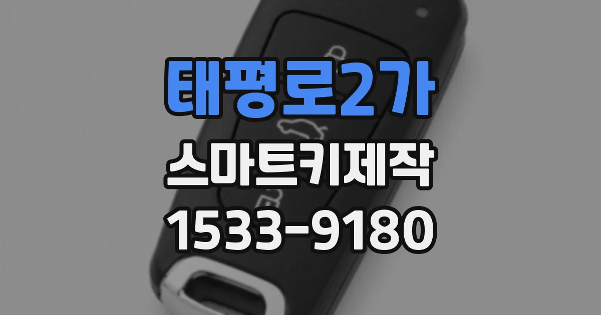 태평로2가 스마트키제작
