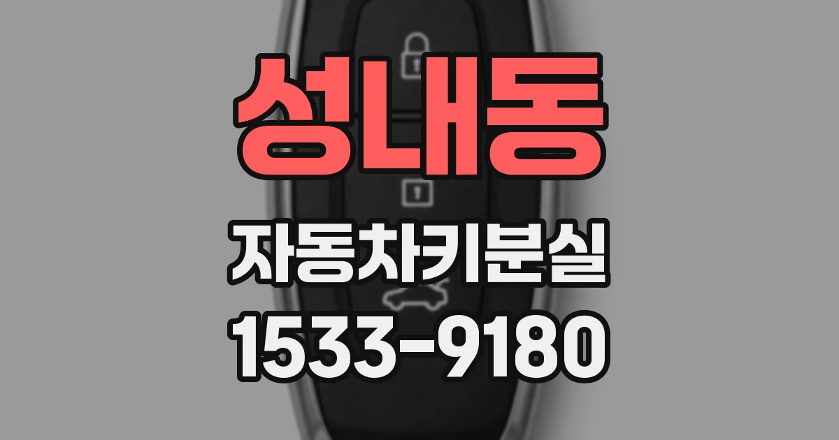 성내동 자동차키분실