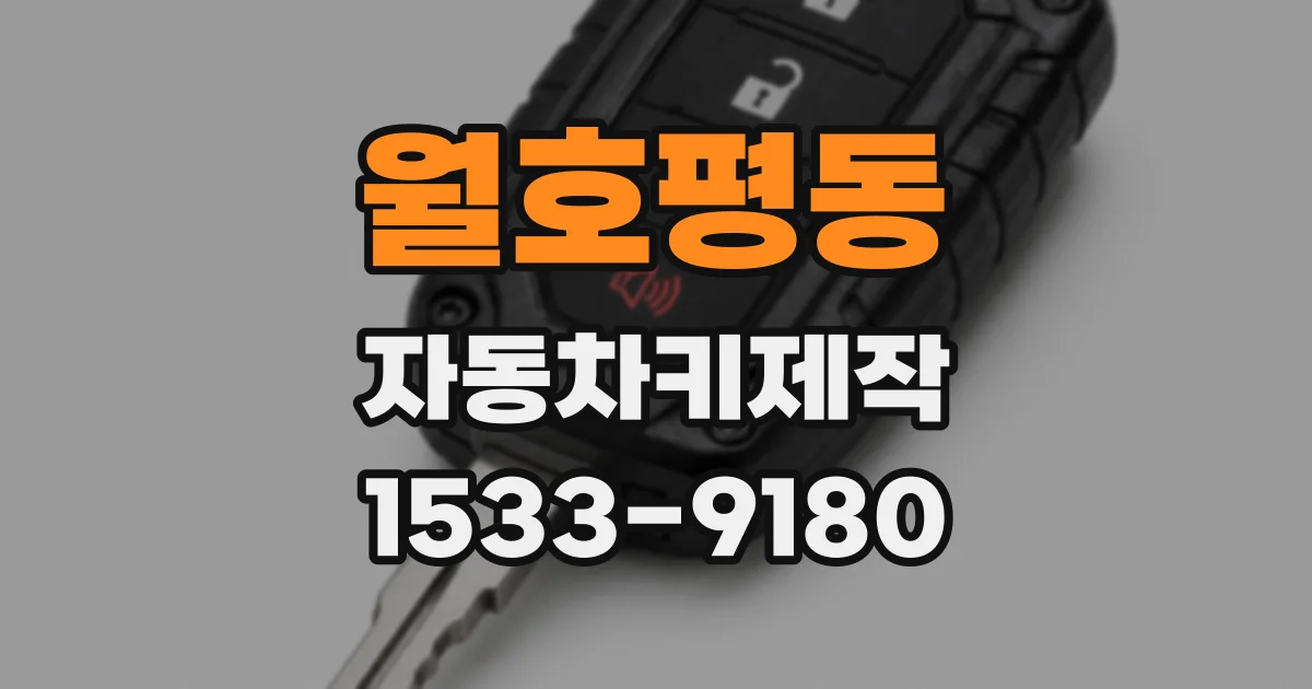 월호평동 자동차키제작
